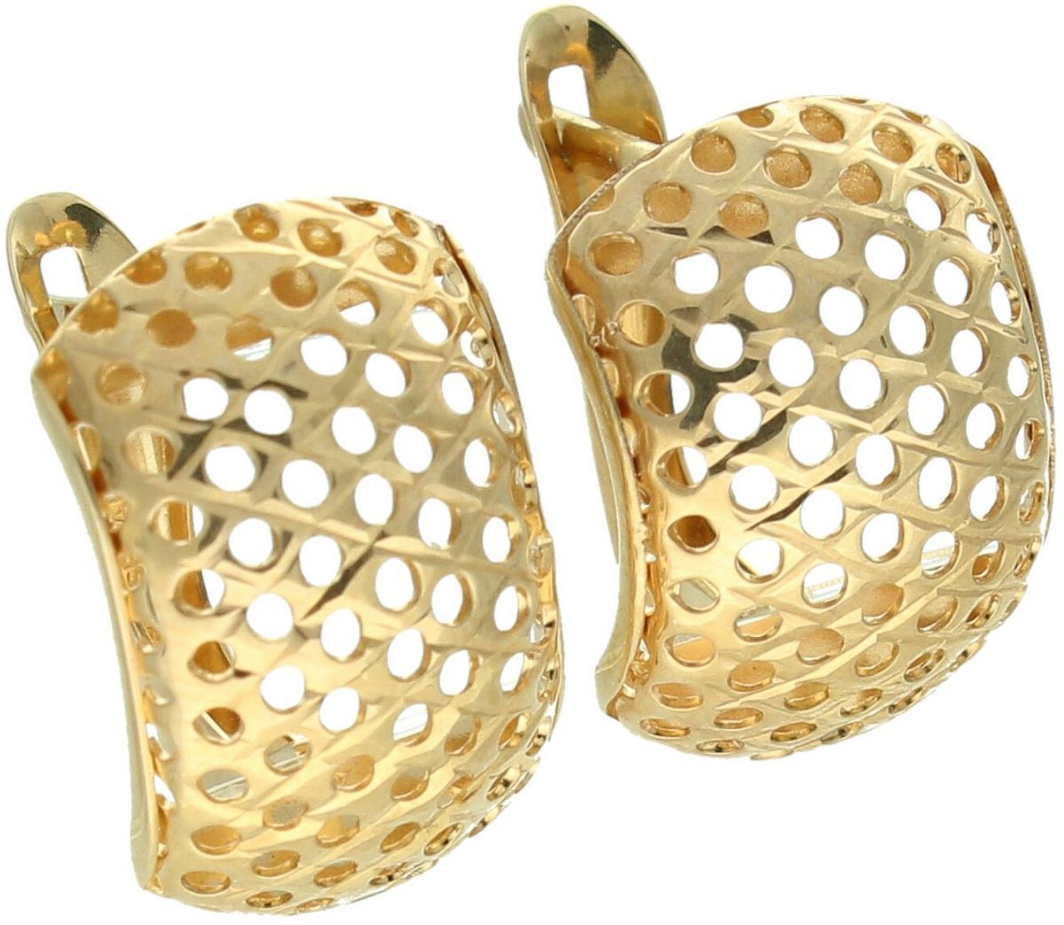 Złote kolczyki 375 ażurowe klasyczne z zapięciem angielskim DIA-KLC-12701-375 ażur.jpg