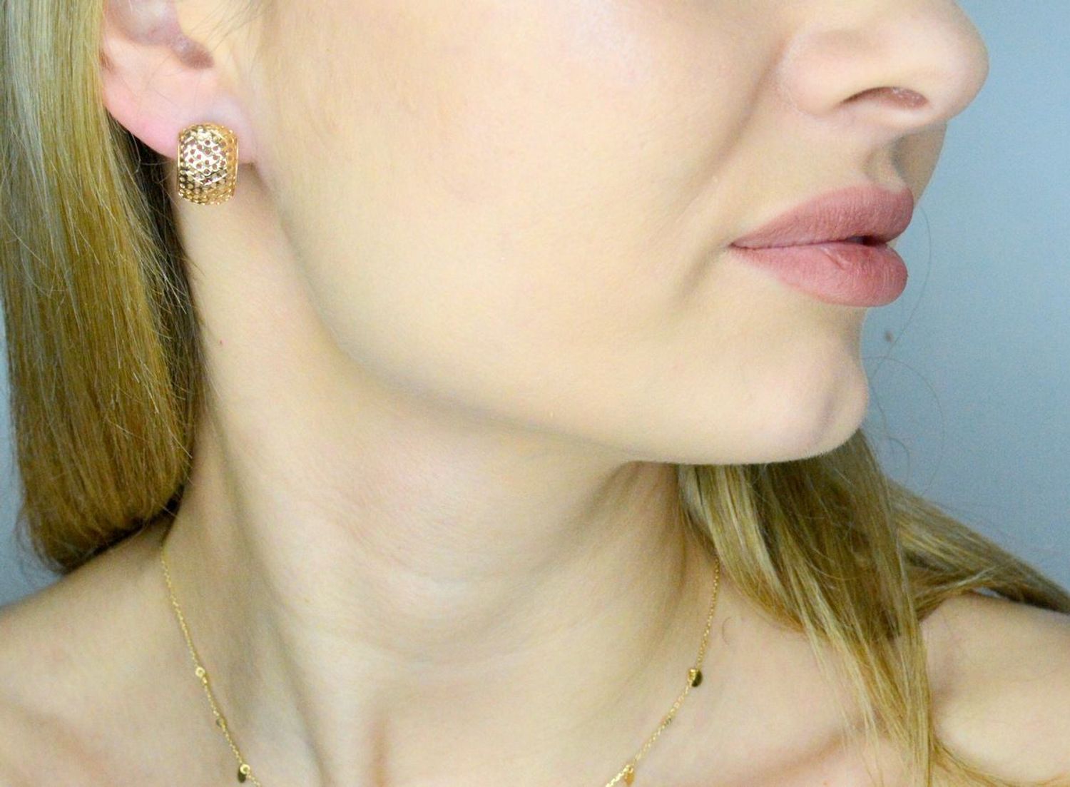 Złote kolczyki 375 ażurowe klasyczne z zapięciem angielskim DIA-KLC-12701-375 ażur.jpg