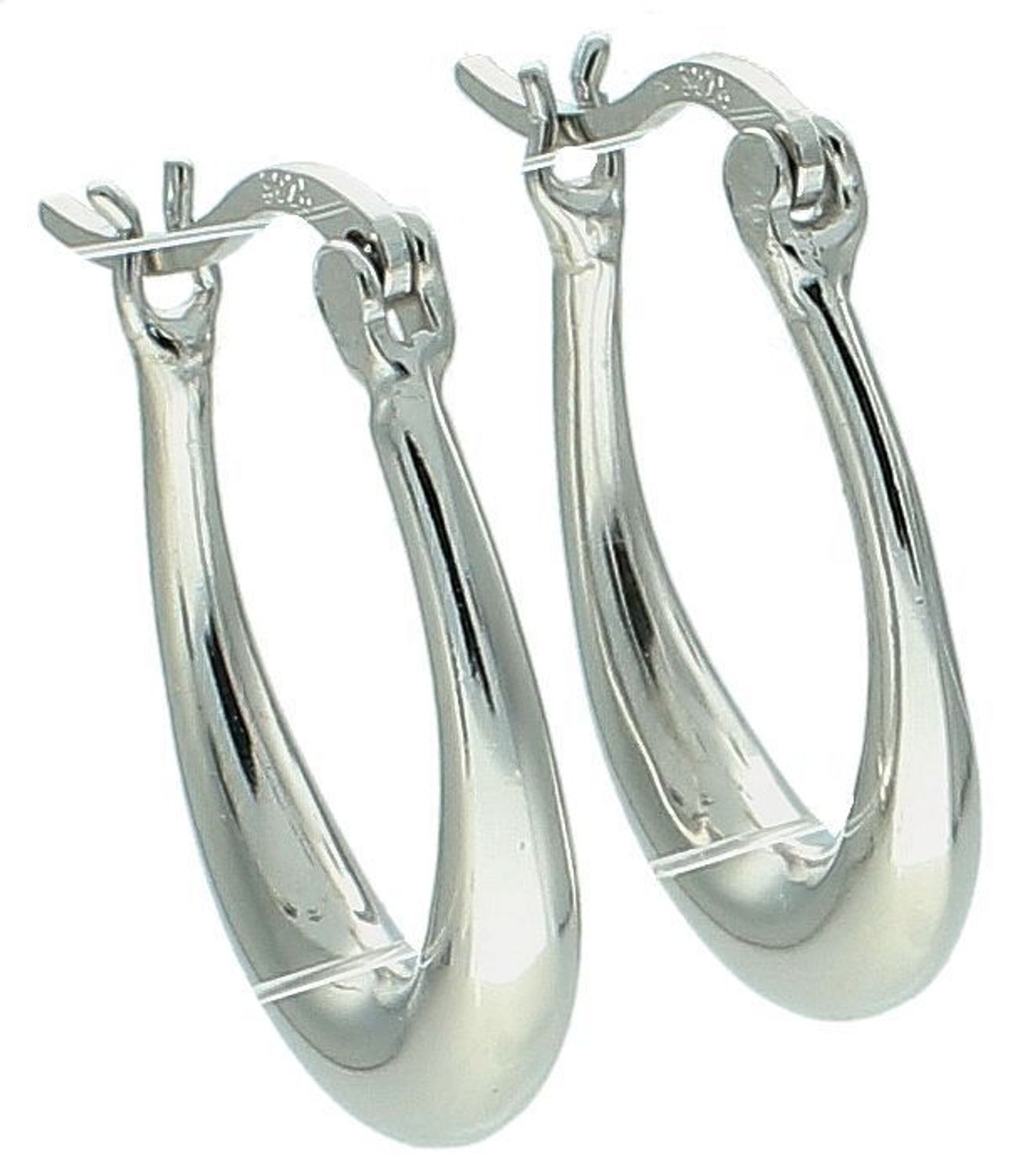 Kolczyki srebrne owalne pr 925, DIA-KLC-12800-925 Srebrne kolczyki zostały wykonane z najwyższej jakości srebra próby 925. Kolczyki owalne, klasyczne o gładkiej 1.jpg