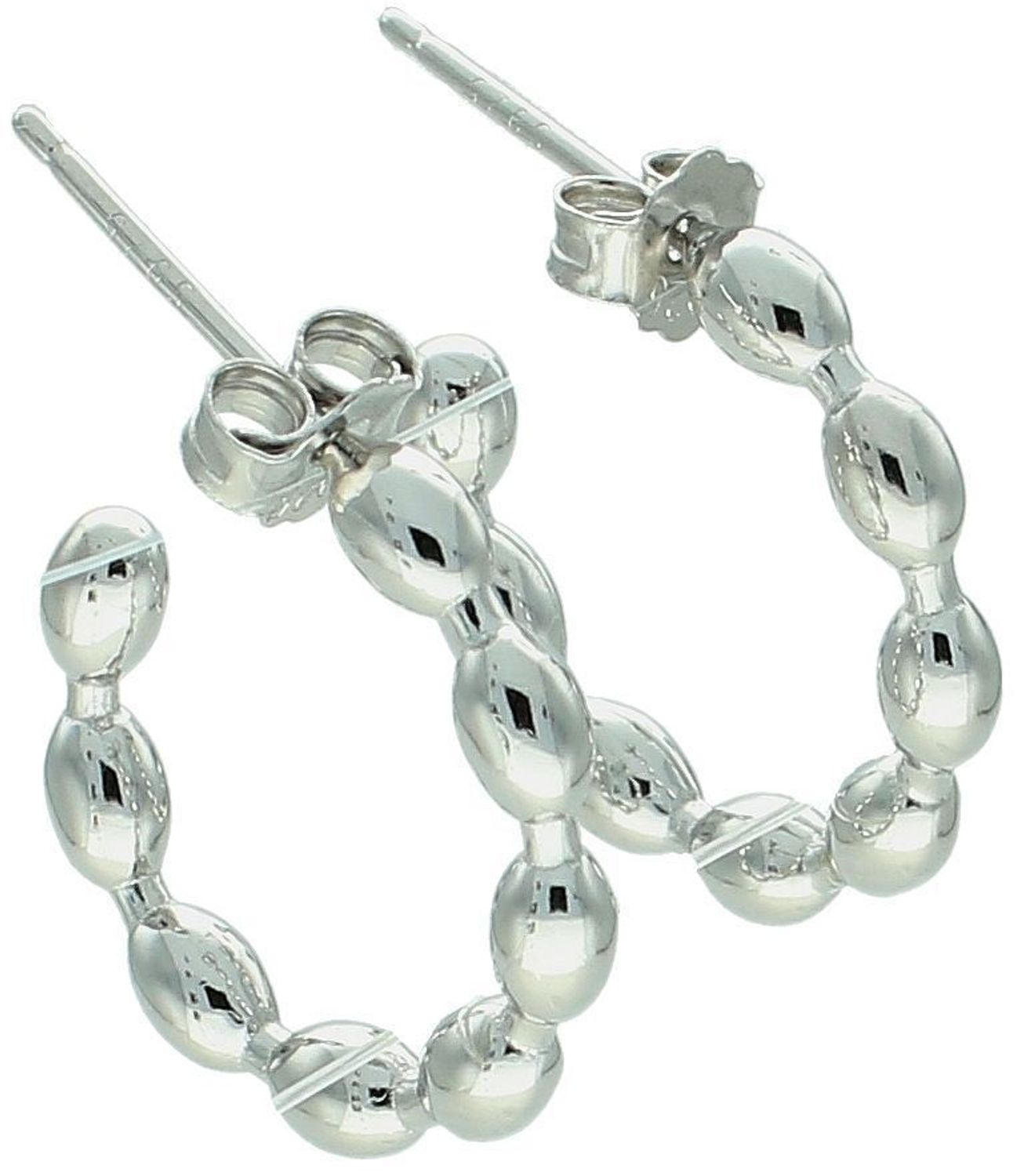 Kolczyki srebrne kółeczka próba 925, DIA-KLC-12812-925 Ponadczasowy styl w nowoczesnym wydaniu – srebrne kolczyki kółeczka próby 925 1.jpg