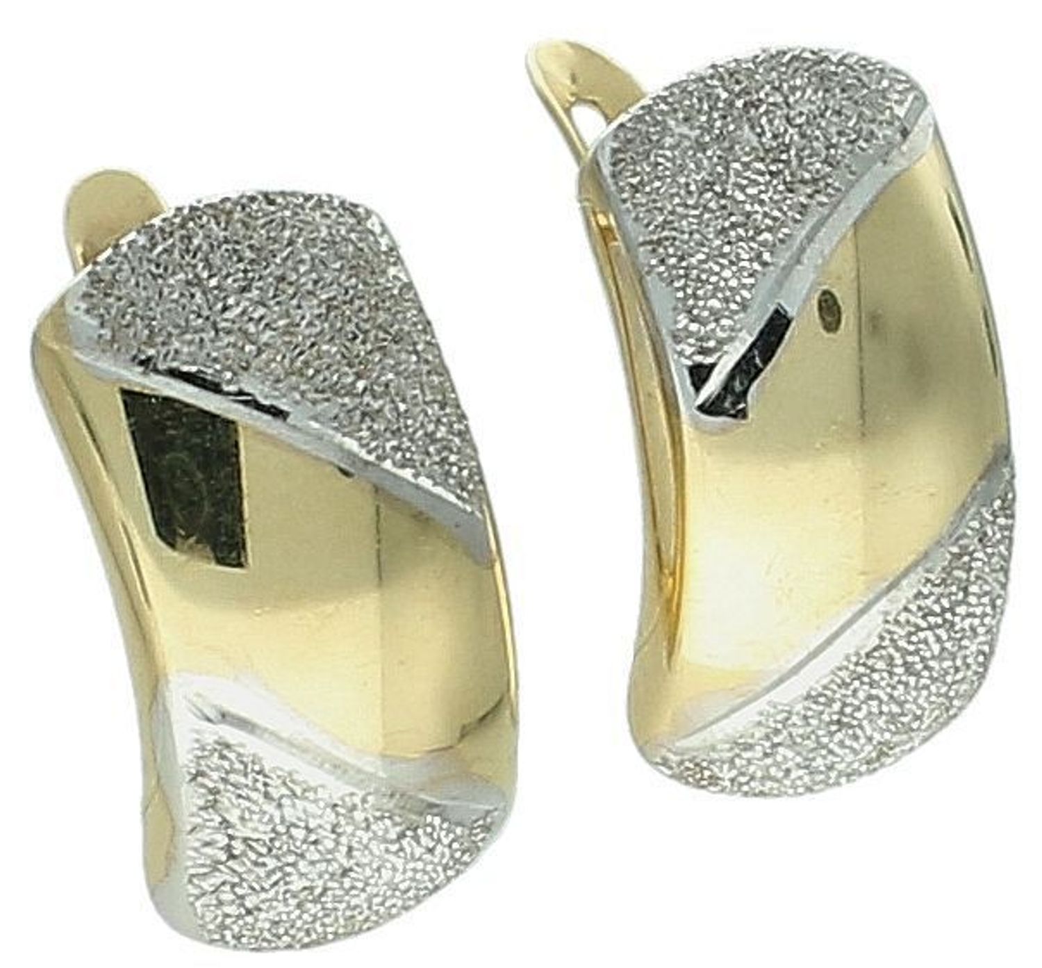 Kolczyki złote zap.ang. zdobione białym złotem pr 585, DIA-KLC-1282-585.jpg