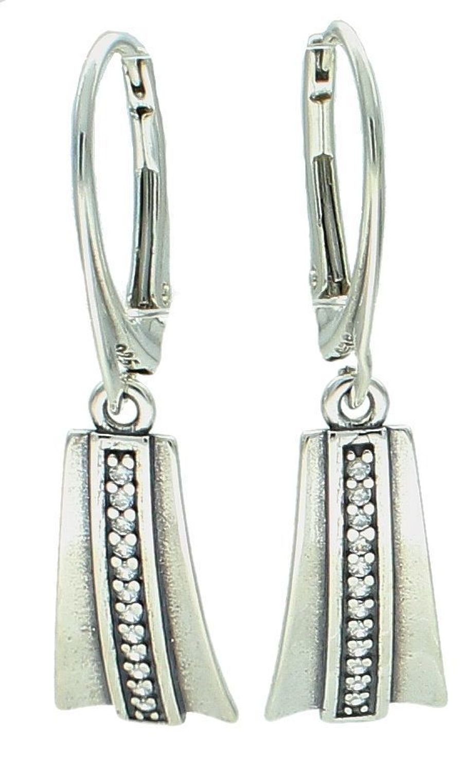 Kolczyki srebrne wiszące blaszki z cyrkoniami pr 925, DIA-KLC-12835-925.jpg