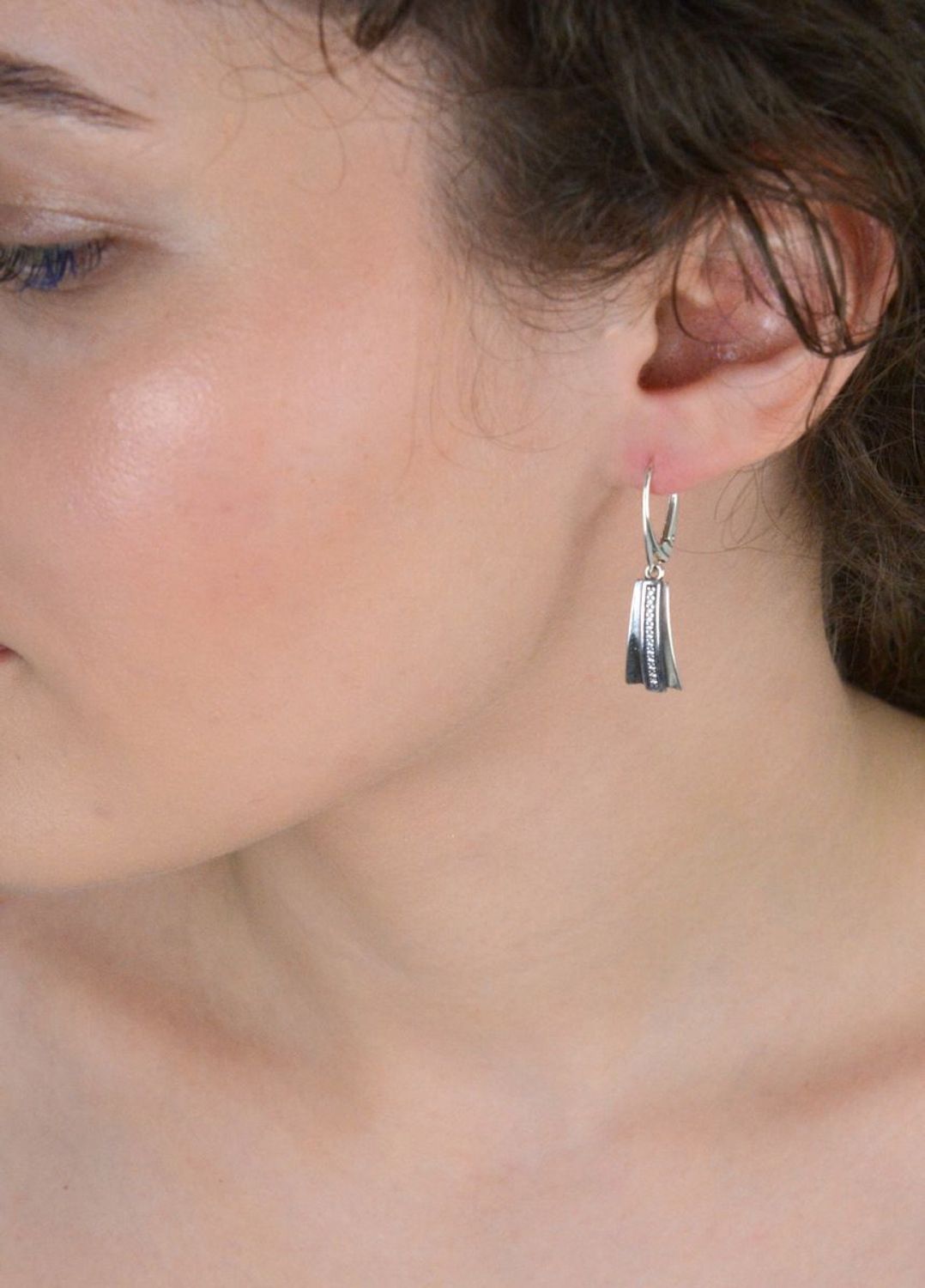 Kolczyki srebrne wiszące blaszki z cyrkoniami pr 925, DIA-KLC-12835-925.jpg