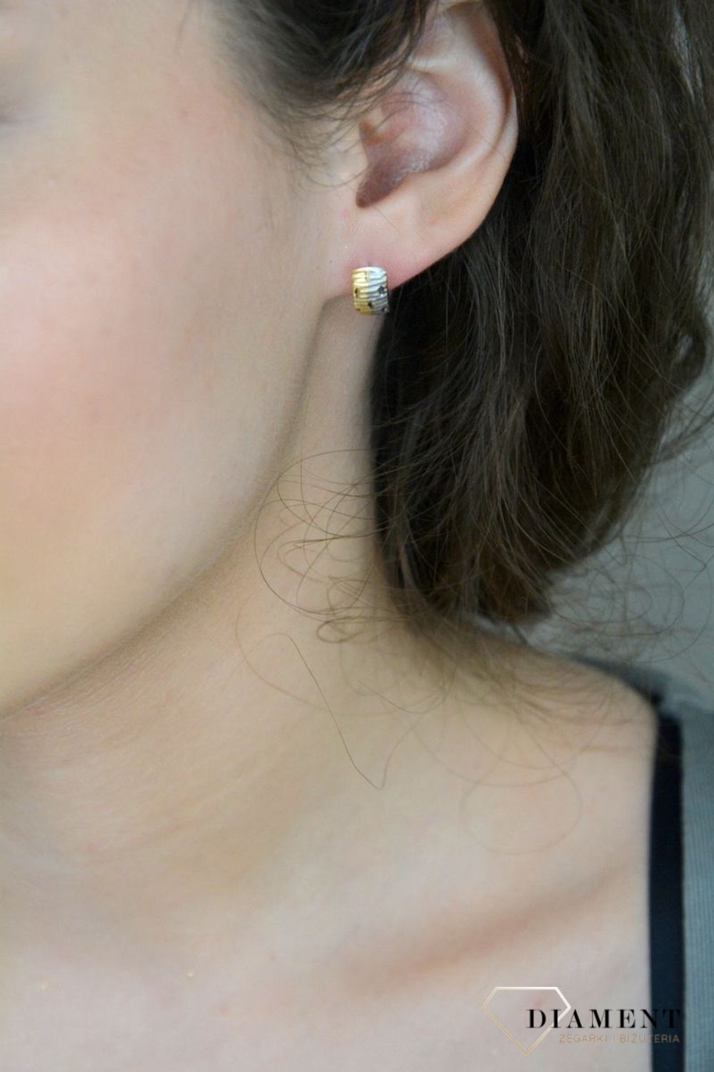 Kolczyki złote zap.ang. grawerowane pr 585, DIA-KLC-1289-585.jpg