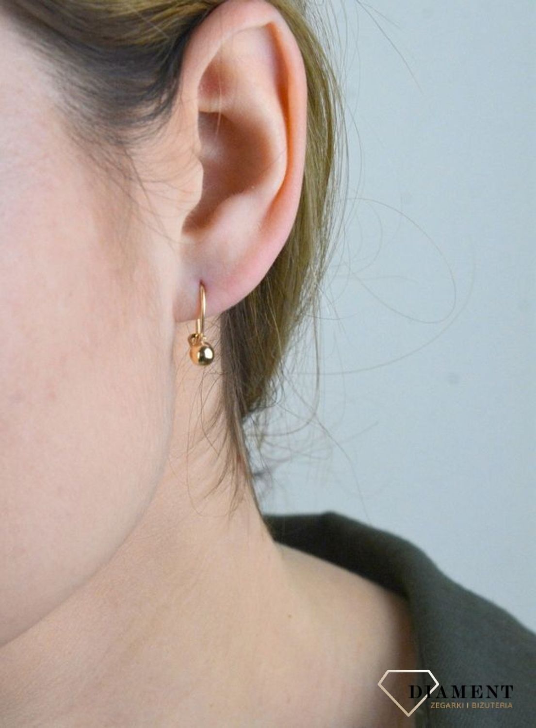 Złote kolczyki damskie 585 wiszące kulki 5 mm DIA-KLC-12957-585. Kolczyki złote. Kolczyki złote kuleczki. Kolczyki złote na prezent. Damskie kolczyki złote.1.jpg
