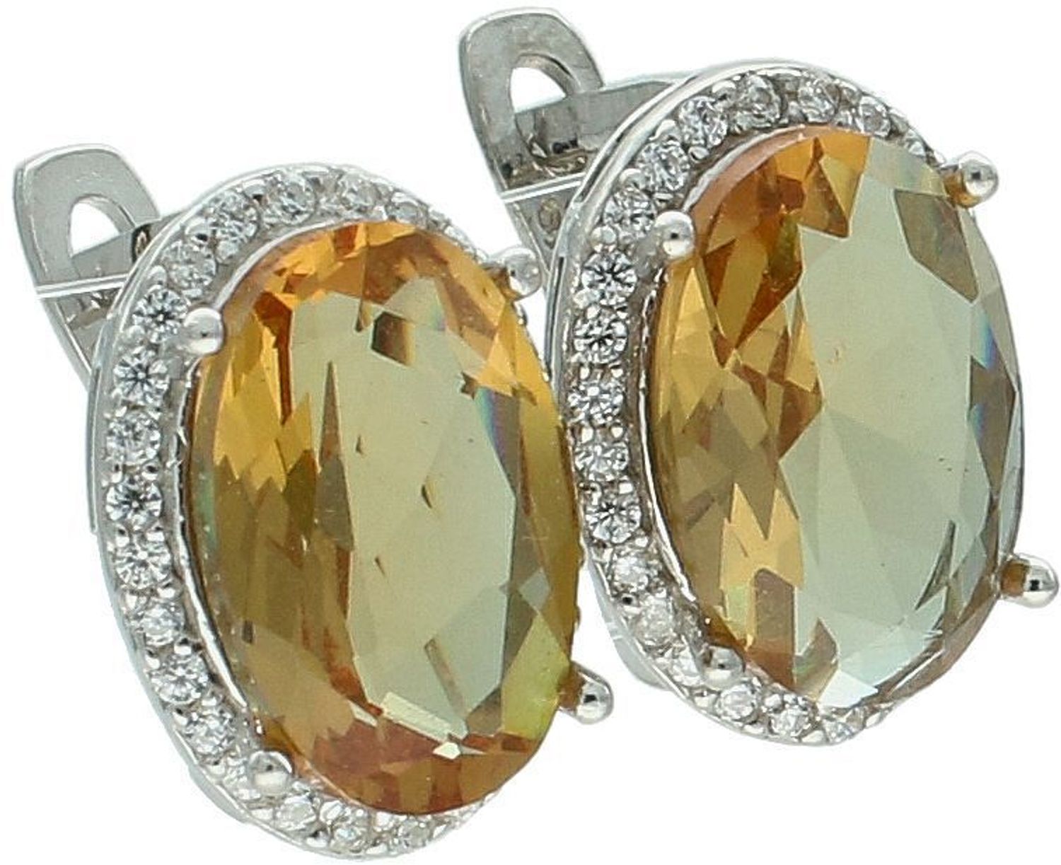 Srebrne kolczyki damskie z różową cyrkonią i białymi kamieniami – 1,5 cm.jpg