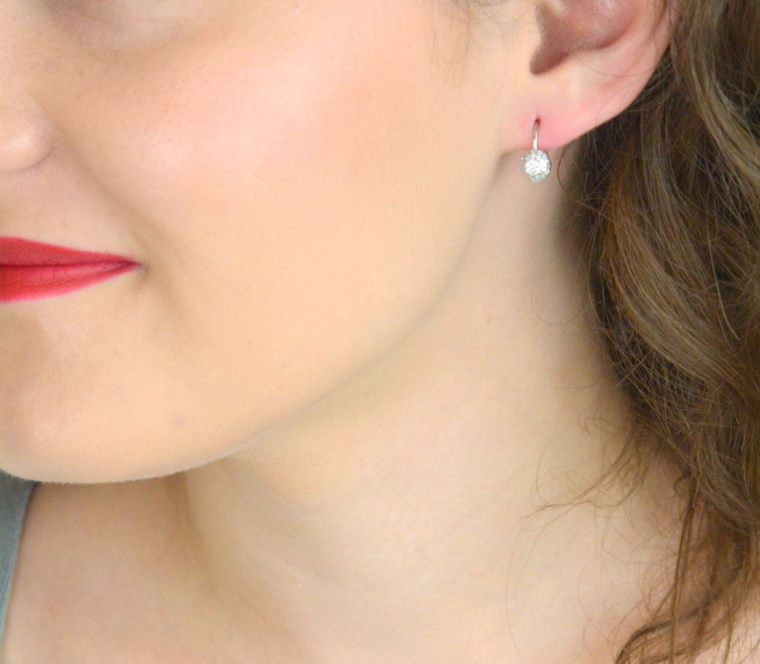 Srebrne Kolczyki Damskie z Białą Cyrkonią – Małe, Eleganckie, Srebro 925.jpg