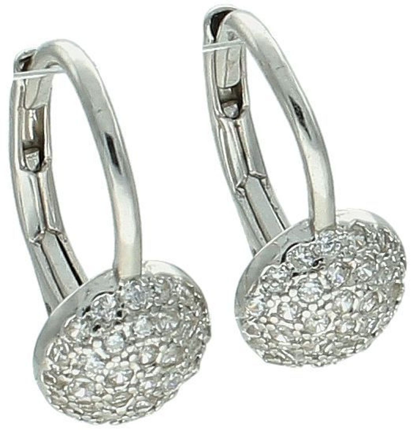 Srebrne Kolczyki Damskie z Białą Cyrkonią – Małe, Eleganckie, Srebro 925.jpg