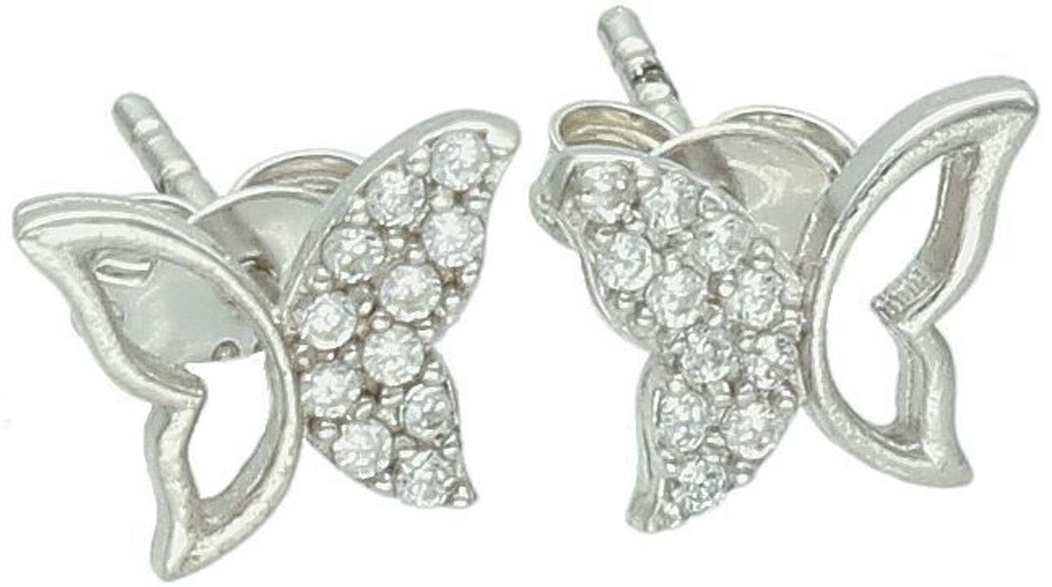 Srebrne kolczyki motylki dla dziecka i kobiety  Kolczyki srebro 925.jpg