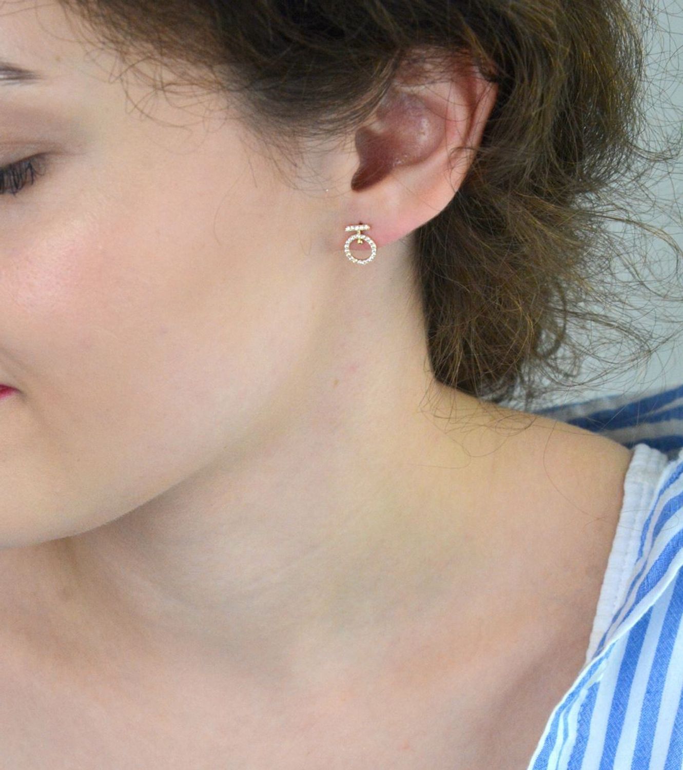 Złote kolczyki kółeczka z cyrkoniami 585 – DIA-KLC-13718-585 Au.jpg