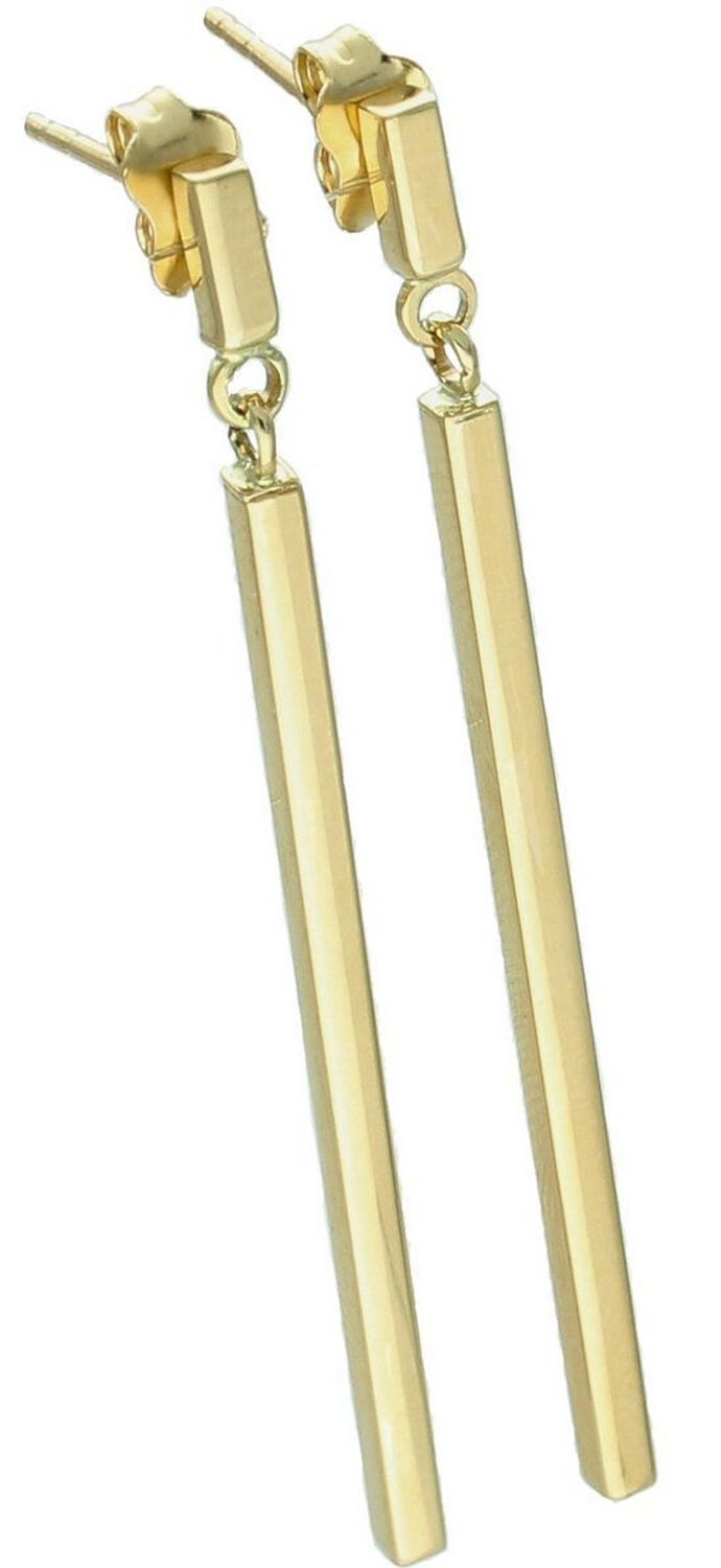 Kolczyki damskie złote DIA-KLC-13725-585 – proste patyczki. Długość 5,0 cm, szerokość 2 mm, waga 1,91 g. Minimalistyczna i elegancka biżuteria, idealna na prezent.1.jpg