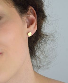 Kolczyki damskie złote DIA-KLC-13732-585 – serduszka gładkie 8 mm. Waga 0,89 g, zapięcie na sztyft. Delikatna i elegancka biżuteria, idealna na prezent (2).JPG