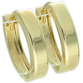 Kolczyki damskie złote próby 585 DIA-KLC-13744-585 – eleganckie owalne kolczyki z zapięciem na zatrzask. Waga 1,43 g, długość 1,3 cm, szerokość 3,2 mm. Ponadczasowa klasyka.1.jpg