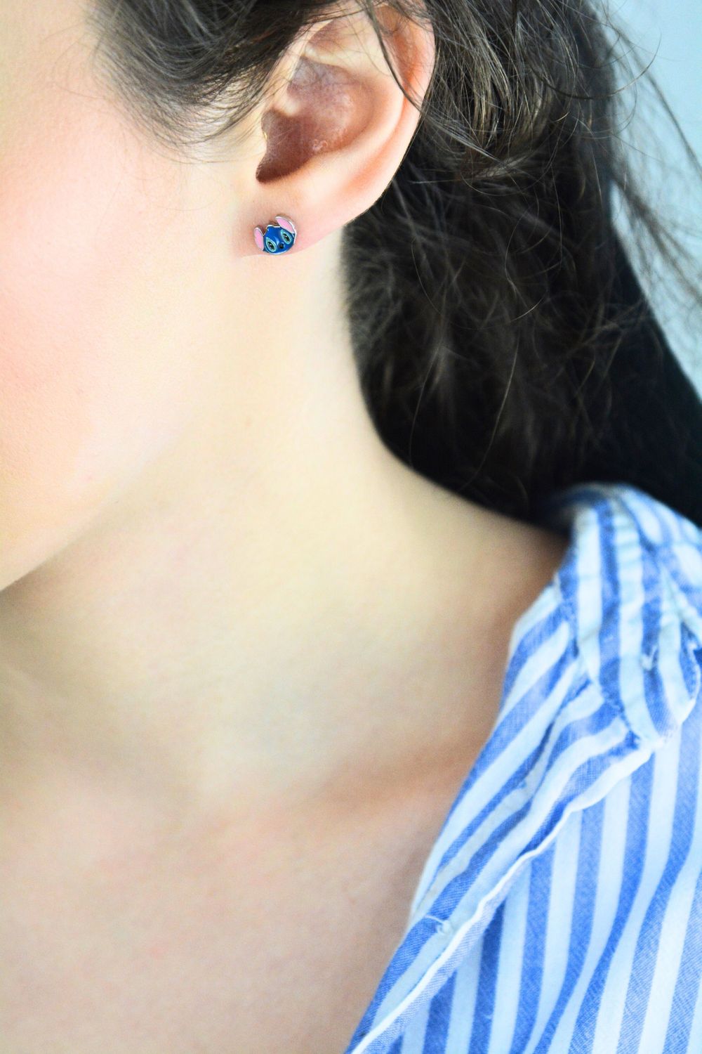 Srebrne kolczyki dziecięce 925 Lilo i Stitch – kolorowa emaliadfdf.jpg