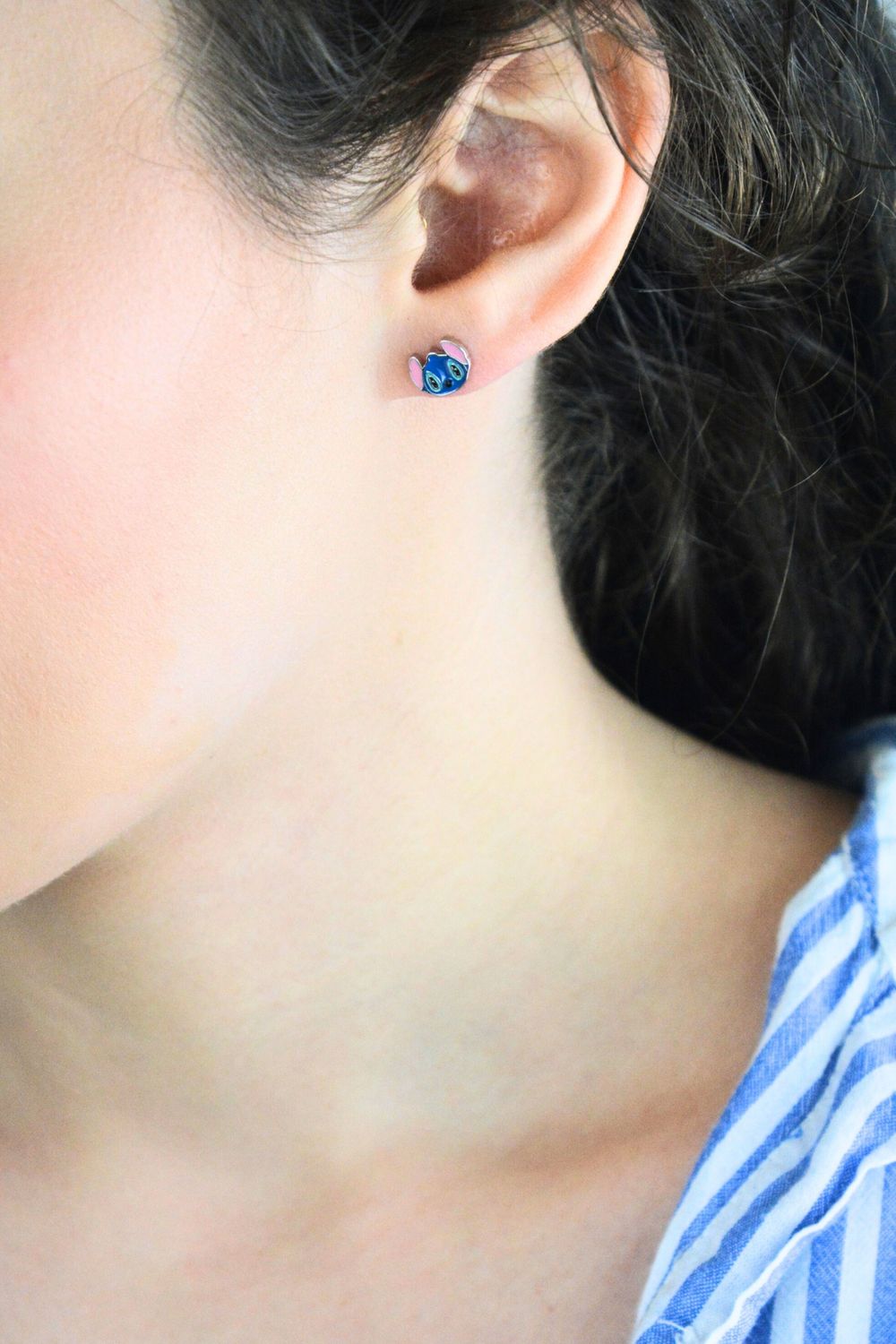 Srebrne kolczyki dziecięce 925 Lilo i Stitch – kolorowa emaliadfdf.jpg