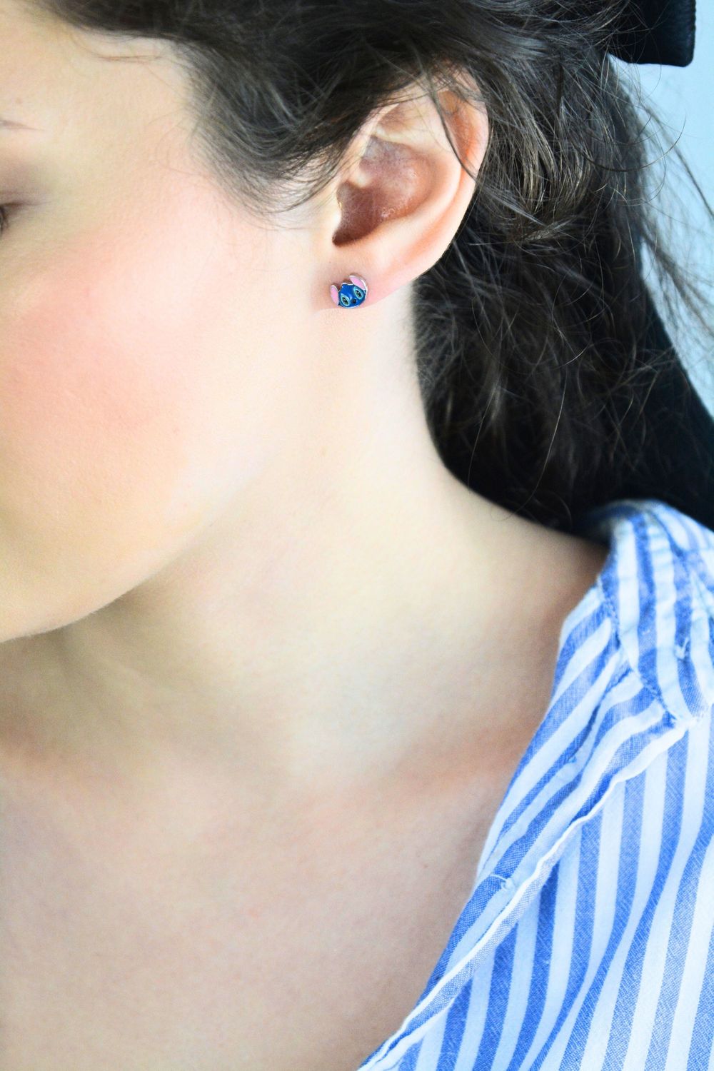 Srebrne kolczyki dziecięce 925 Lilo i Stitch – kolorowa emaliadfdf.jpg