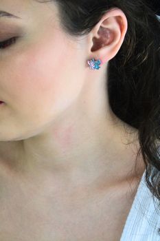 Kolczyki dziecięce Lilo & Stich 925 – srebro emaliowane, na sztyfcie  Biżuteria dziecięca (3).jpg