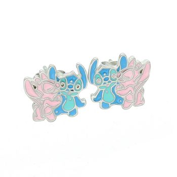 Kolczyki dziecięce srebrne Lilo & Stich DIA-KLC-13871-925 – emaliowane, na sztyfcie.jpg