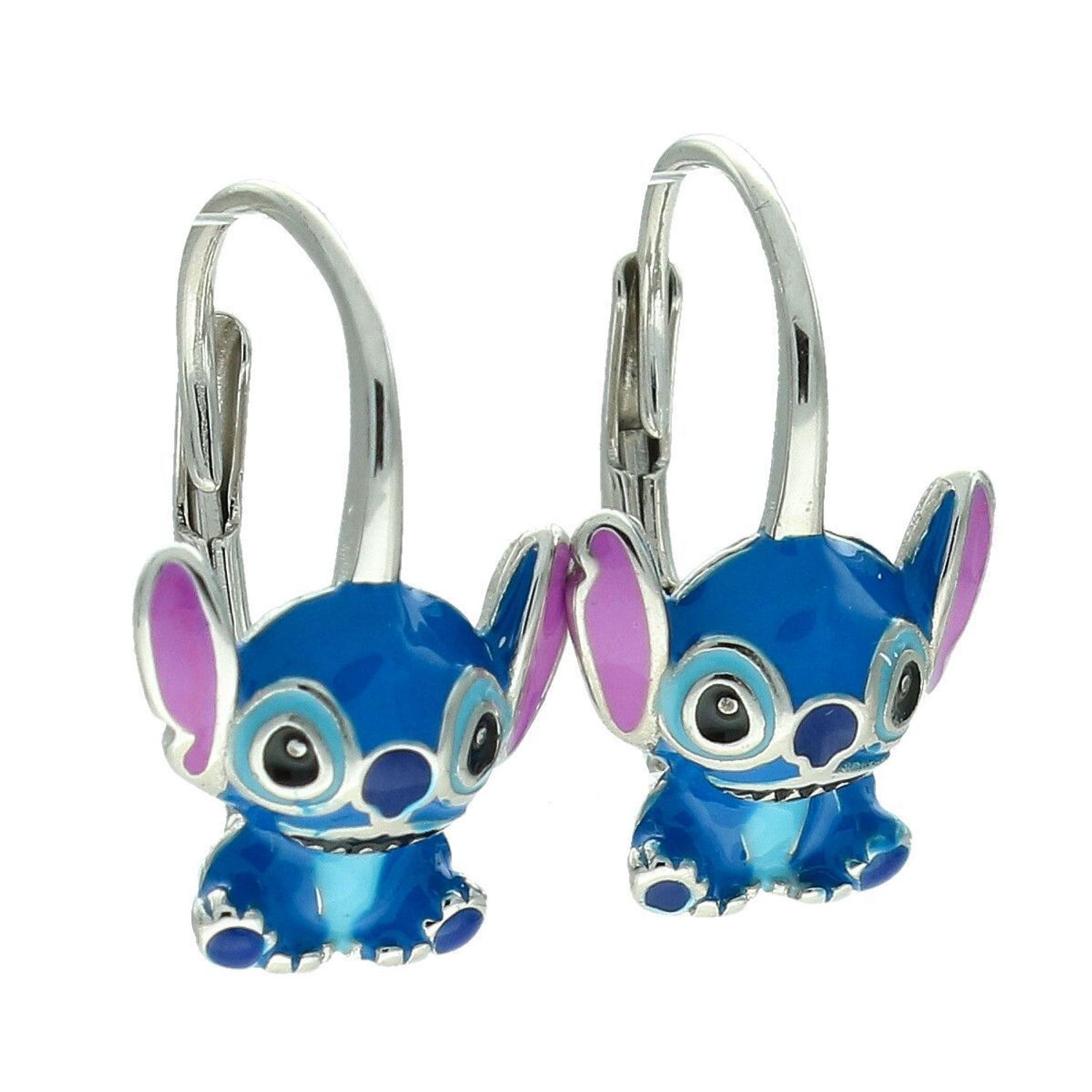 Kolczyki dziecięce srebrne Stitch emalia 925 – DIA-KLC-13872--925  Biżuteria dla dziewczynek.jpg