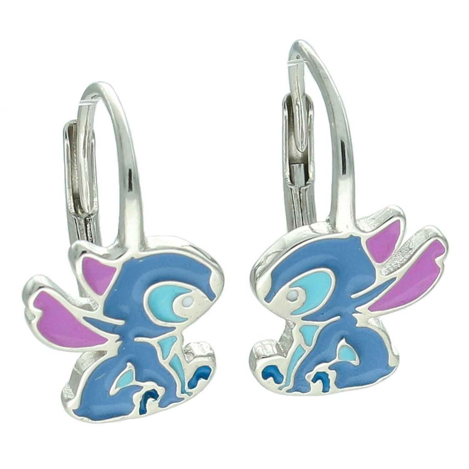 Kolczyki dziecięce srebrne 925 z emalią DIA-KLC-13873 – zapięcie bigiel angielski.jpg