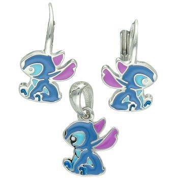 Kolczyki dziecięce srebrne 925 z emalią DIA-KLC-13873 – zapięcie bigiel angielskiV RAZEM.jpg