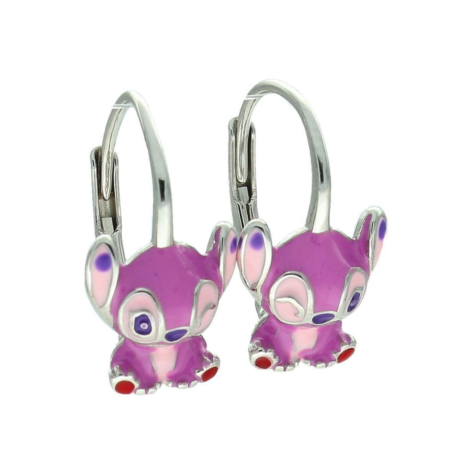 Kolczyki dziecięce srebrne Lilo DIA-KLC-13876-925 – różowa emalia, bigiel angielski (2).jpg