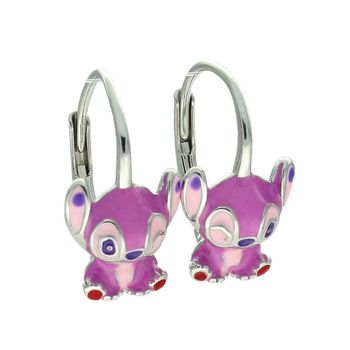 Kolczyki dziecięce srebrne Lilo DIA-KLC-13876-925 – różowa emalia, bigiel angielski (2).jpg