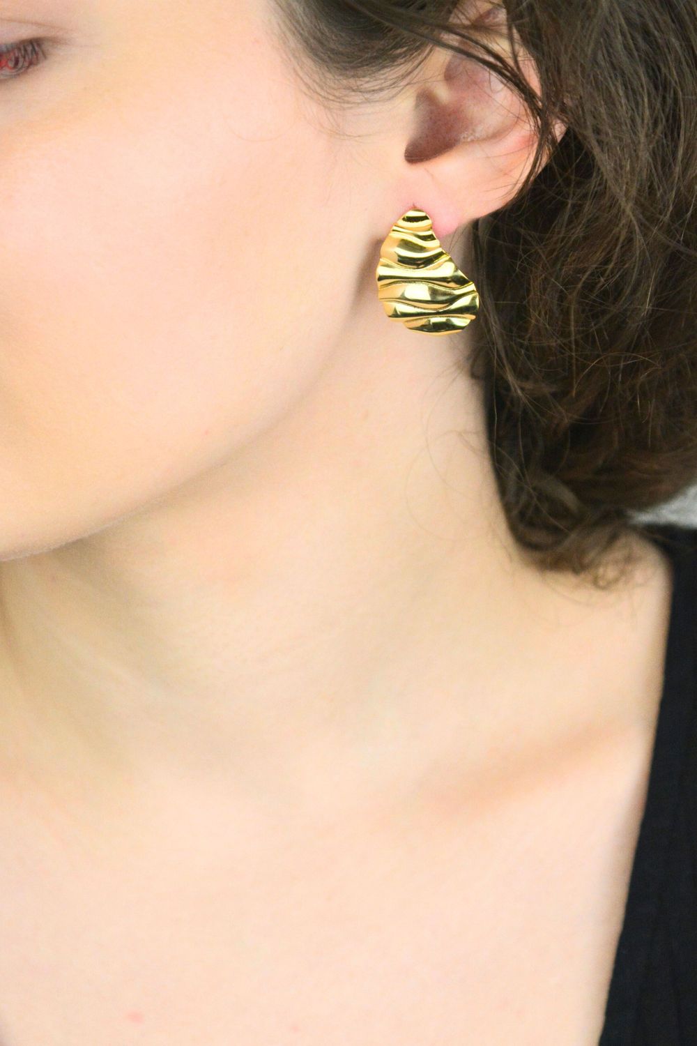 Srebrne pozłacane kolczyki damskie 925 łezki zdobione wzorem DIA-KLC-13931Z-925.jpg