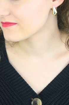 kolczyki srebrne pozłacane 925 DIA-KLC-13937Z-925 geometryczne złote eleganckie (3).jpg