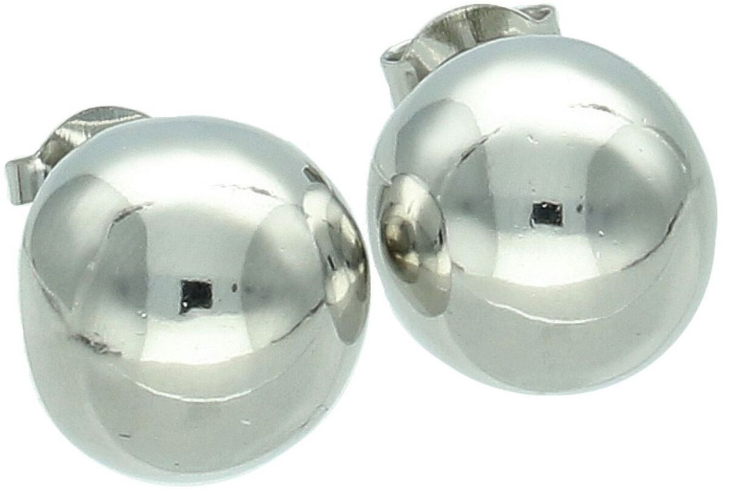 Klasyczne kolczyki srebrne próby 925 w kształcie kulek pustych w środku. Model DIA-KLC-13948-925 z zapięciem na sztyft. Wielkość 1,0 cm, waga 3,70 g. Subtelne, eleganckie i ponadczasowe1.jpg