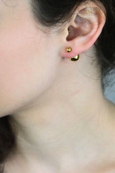 srebrne kolczyki, kolczyki pozłacane, kolczyki 925, złocone kolczyki, kolczyki dwie kulki, minimalis (3).jpg