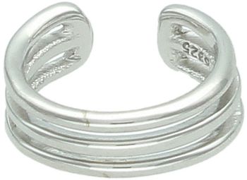 Srebrna nausznica damska 925 zdobiona trzema paseczkami DIA-KLC-13951-925 nausznica.jpg