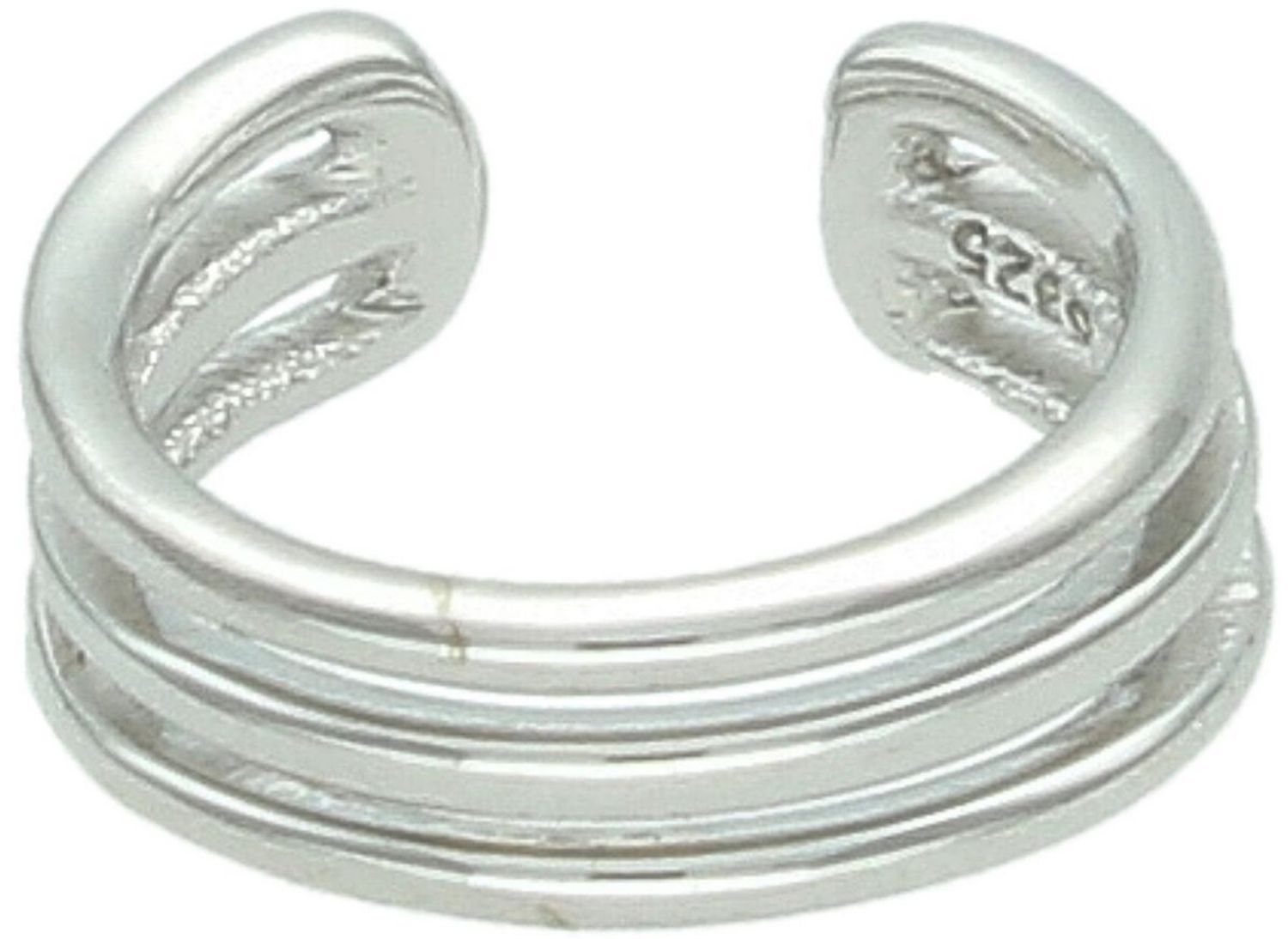 Srebrna nausznica damska 925 zdobiona trzema paseczkami DIA-KLC-13951-925 nausznica.jpg