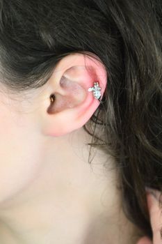 srebrne kolczyki, kolczyki 925, nausznice srebrne, kolczyki z pszczołą, kolczyki z cyrkoniami (2).jpg