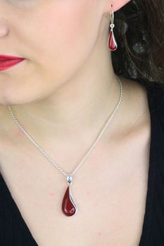 Kolczyki srebrne 925 z koralem  DIA-KLC-13995-925  Elegancka biżuteria damska (1).jpg