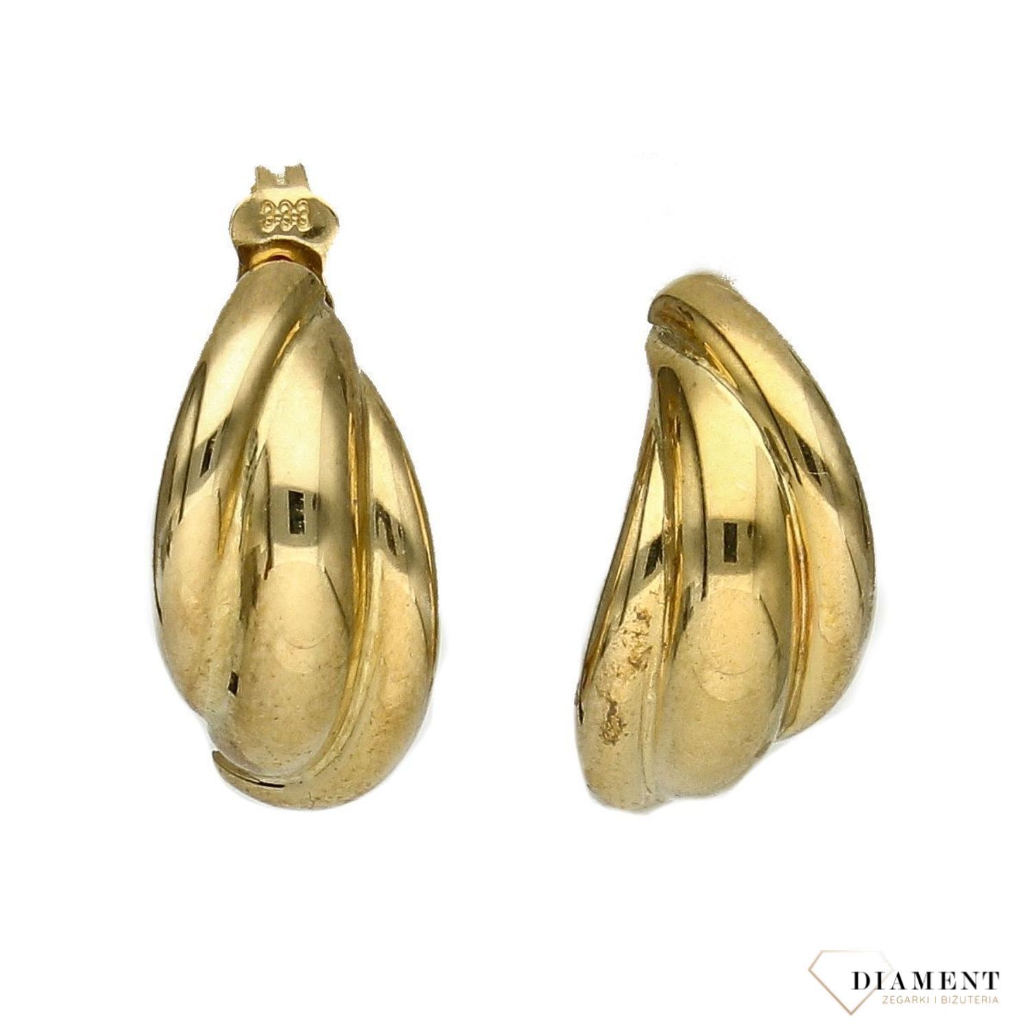 Złote kolczyki 333 'stylowe' DIA-KLC-1400-333.jpg
