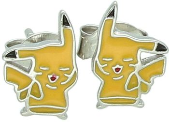 Urocze kolczyki dziecięce srebrne próby 925 w kształcie Pikachu. Model DIA-KLC-14001-925, wielkość 9 mm x 6 mm, waga 1,20 g, zapięcie na sztyft. Idealny prezent dla małych fanek Pokémonów.1.jpg