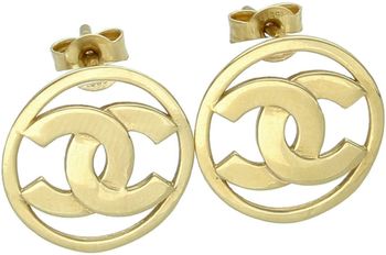Złote kolczyki damskie chanelki 585 na sztyft – modne i eleganckie.jpg