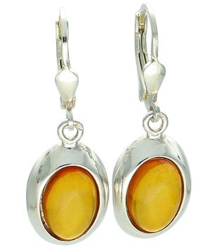 Kolczyki srebrne wiszące z owalnym bursztynem.jpg