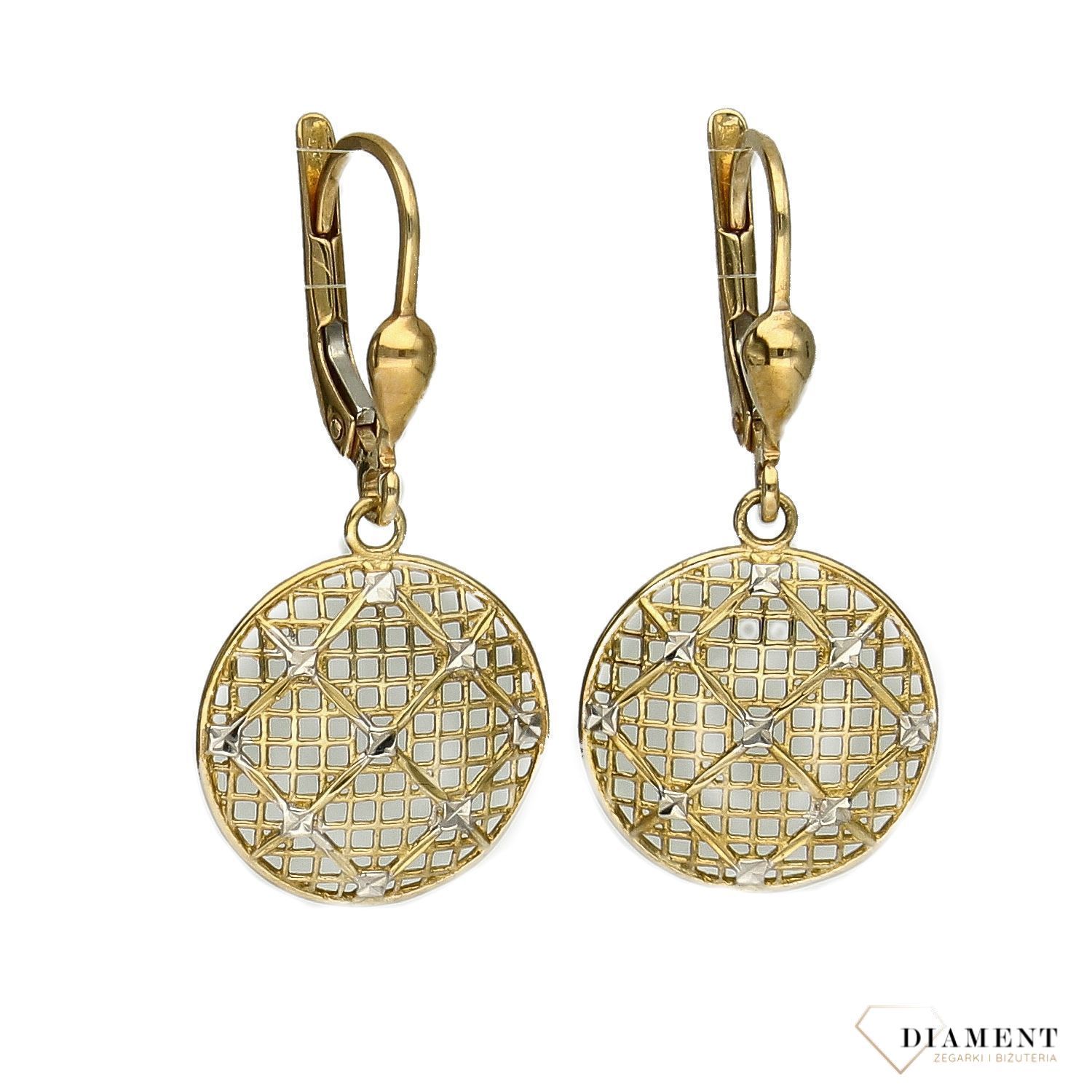 Złote kolczyki 333 ażurowe kółko DIA-KLC-1403-333.jpg