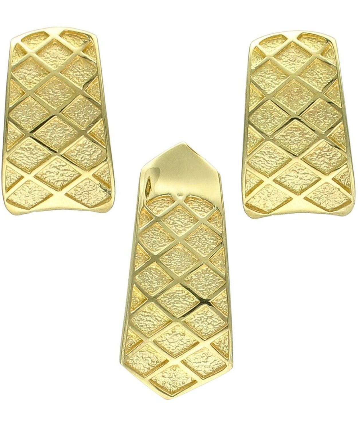 Pozłacane kolczyki 925 z tłoczonym wzorem – duże - DIA-KLC-14080-925 (3).jpg