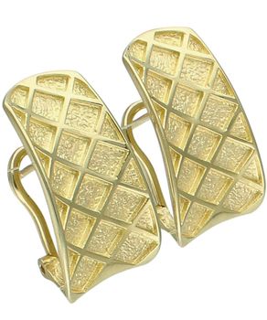 Pozłacane kolczyki 925 z tłoczonym wzorem – duże - DIA-KLC-14080-925 (1).jpg