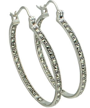 Duże srebrne kolczyki koła 925 z markazytami – eleganckie kolczyki damskie 4 cm (2).jpg