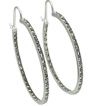 Srebrne kolczyki koła 925 z markazytami – eleganckie kolczyki damskie 4 cmcie (2).jpg