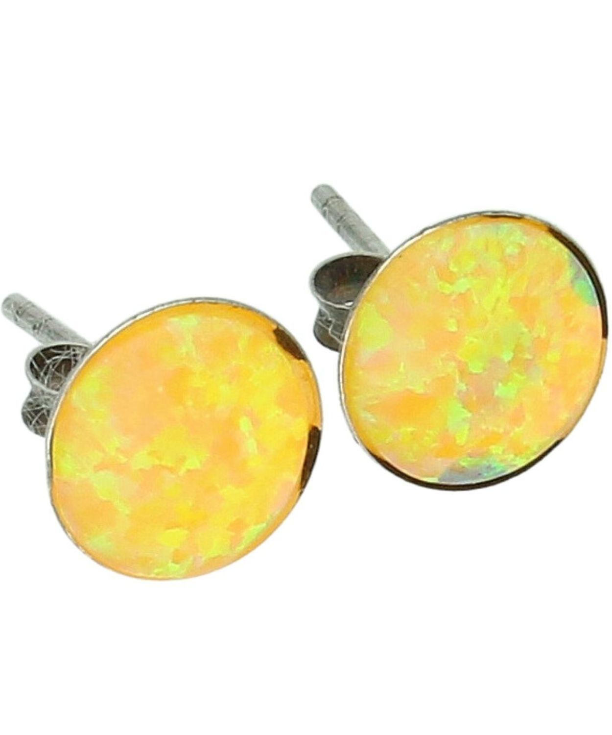 Kolczyki srebrne 925 wkrętki z opalem syntetycznym.jpg