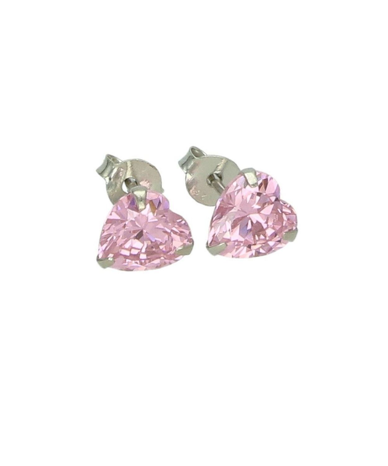 Srebrne kolczyki serduszka z różową cyrkonią 925 – kolczyki dla dziewczynki (0,7 cm) (2).jpg