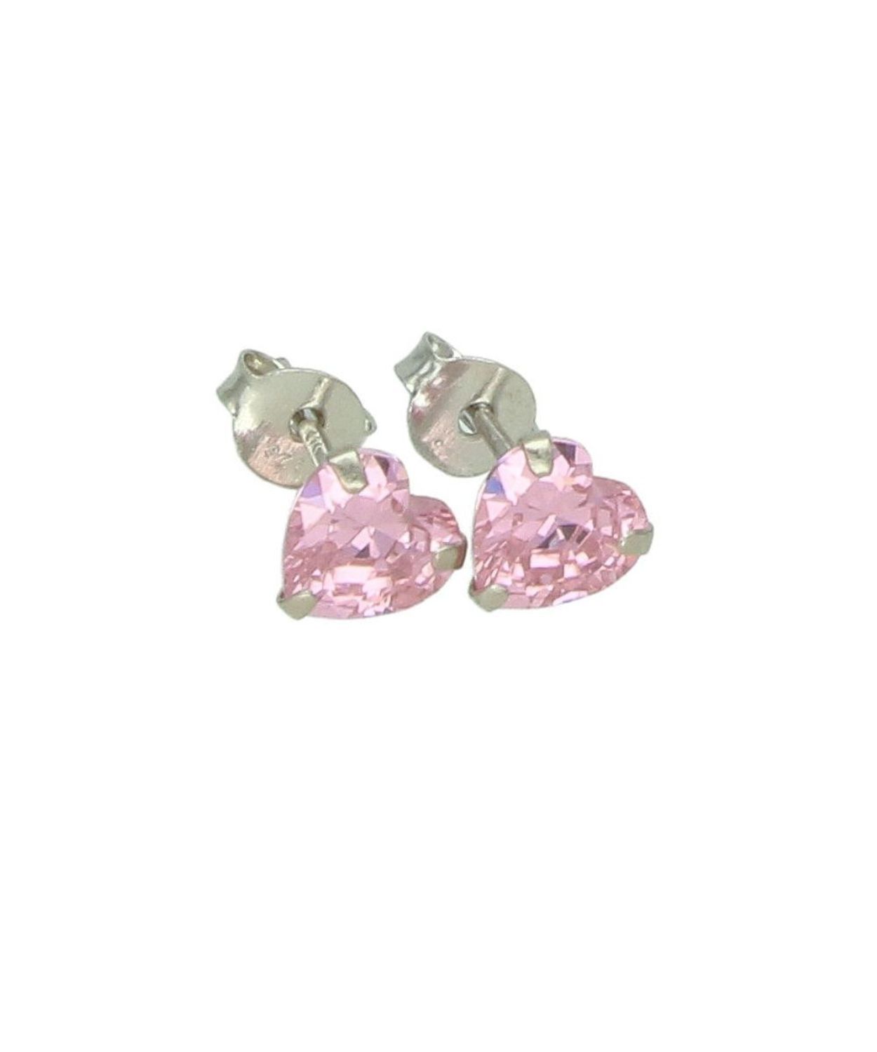 Srebrne kolczyki serduszka z różową cyrkonią 925 – delikatne kolczyki dla dziewczynki (0,6 cm) (2).jpg