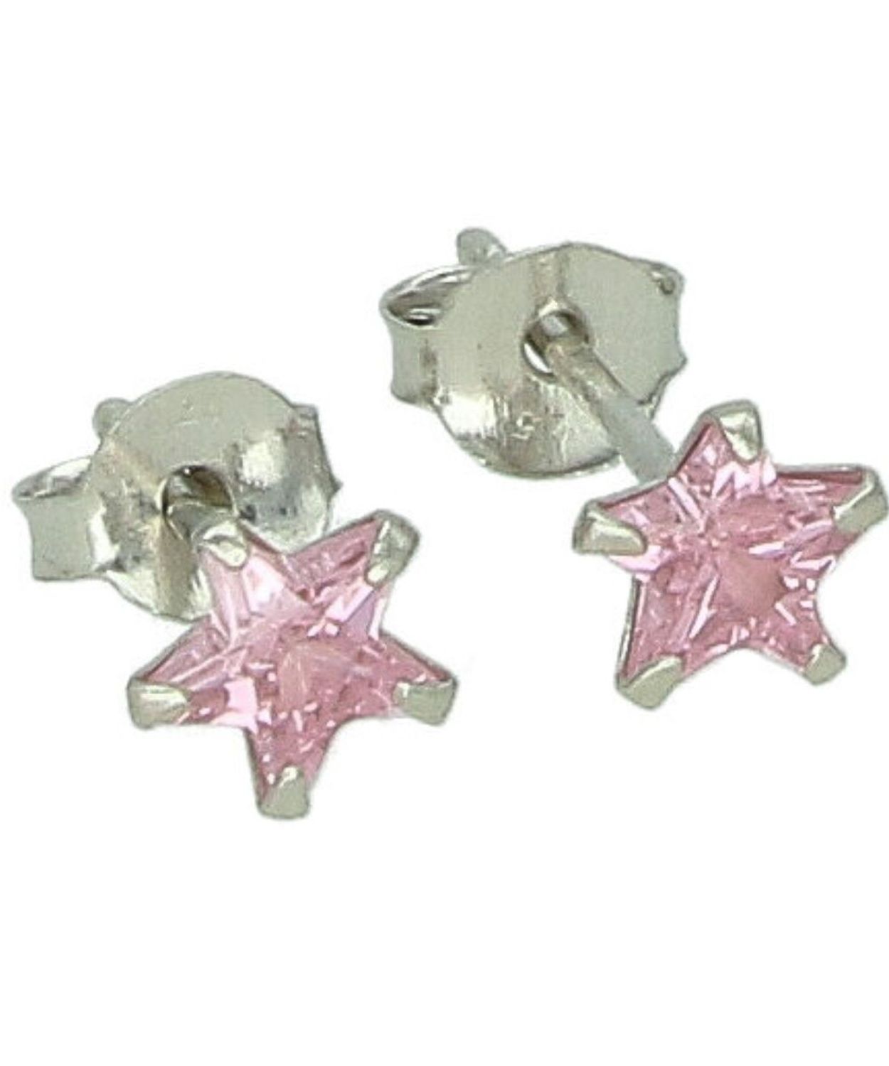 Srebrne kolczyki gwiazdki z różową cyrkonią 925 – delikatne kolczyki na sztyft 0,5 cm (1).jpg