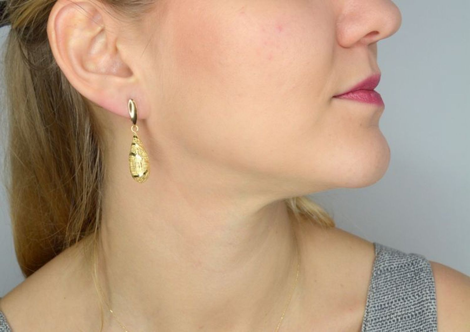 Złote kolczyki 585 ażurowe błyszczące sople DIA-KLC-1416-585.jpg