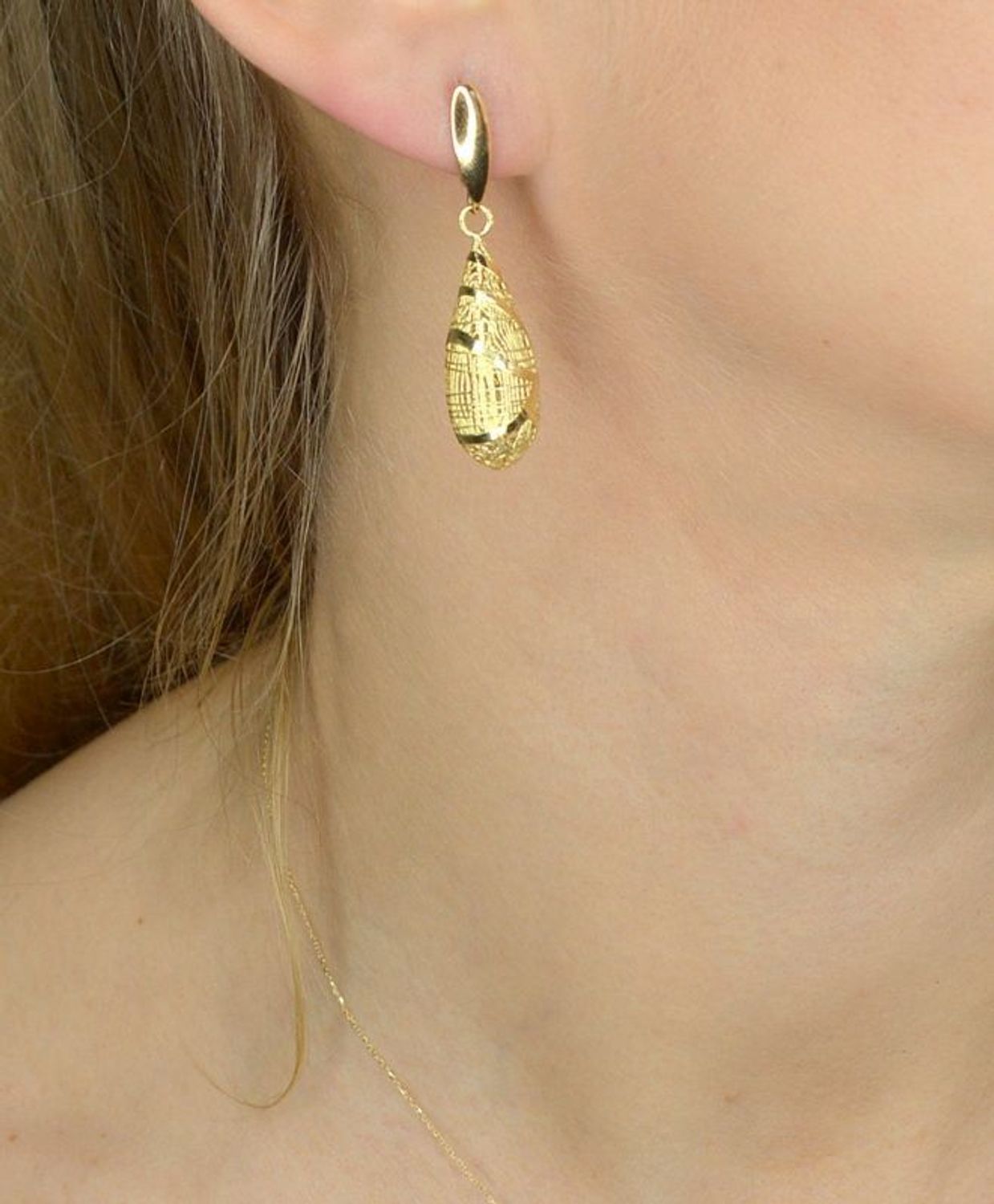 Złote kolczyki 585 ażurowe błyszczące sople DIA-KLC-1416-585.jpg